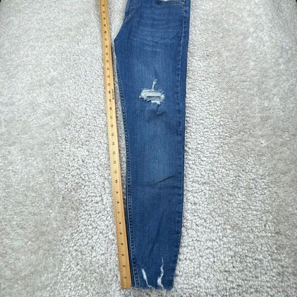 We The Free People Distressed Skinny Raw Hem Jeans - Picture 7 of 9